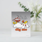 Chicks Dig Me Briefkaart (Staand voorkant)