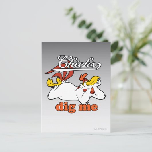 Chicks Dig Me Briefkaart (Staand voorkant)