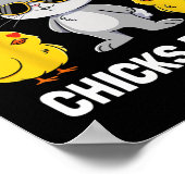 Chicks Dig Me Easter Toddler Boys Men Happy Easter Poster (Hoek)