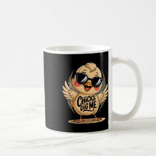 Chicks Dig Me Paasdag voor mannen Jongens Happy Ea Koffiemok
