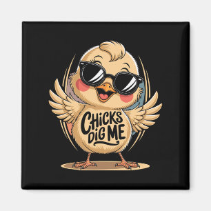Chicks Dig Me Paasdag voor mannen Jongens Happy Ea Magneet