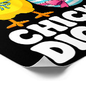 Chicks Dig Me Paaspeuter Boys Mannen Happy Easter Poster (Hoek)