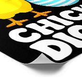 Chicks Dig Me Paaspeuter Boys Mannen Happy Easter Poster (Hoek)