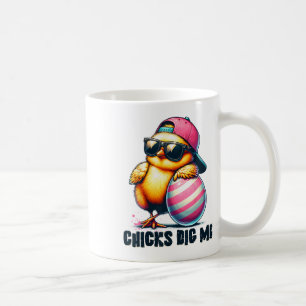 Chicks Dig Me Pasen Grappig Pasen voor Peuter Jong Koffiemok