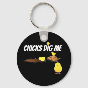 CHICKS DIG ME SLEUTELHANGER