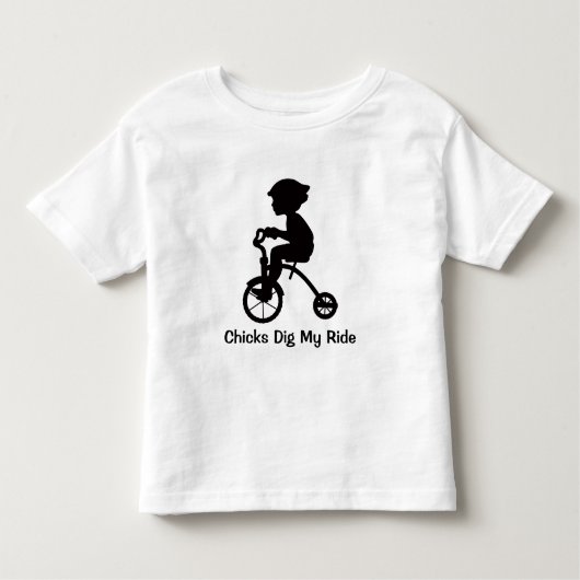 Chicks Dig My Ride Kinder Shirts (Voorkant)