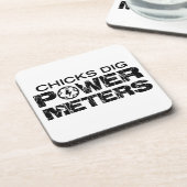 Chicks Dig Power Meters Drankjes Onderzetter (Linkerzijde)