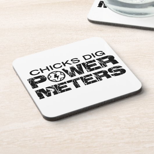 Chicks Dig Power Meters Drankjes Onderzetter (Linkerzijde)