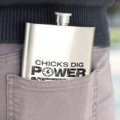 Chicks Dig Power Meters Heupfles (Voorbeeld)