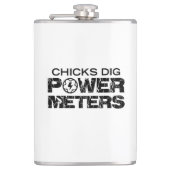 Chicks Dig Power Meters Heupfles (Voorkant)