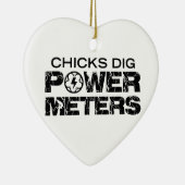 Chicks Dig Power Meters Keramisch Ornament (Rechts)