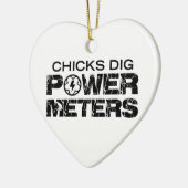 Chicks Dig Power Meters Keramisch Ornament (Links)