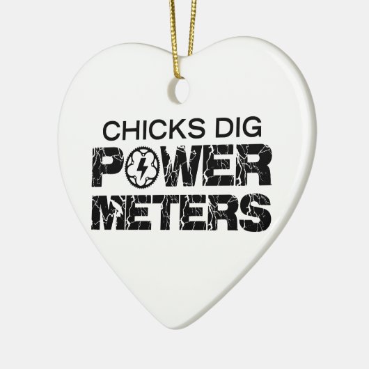 Chicks Dig Power Meters Keramisch Ornament (Links)