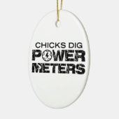 Chicks Dig Power Meters Keramisch Ornament (Links)