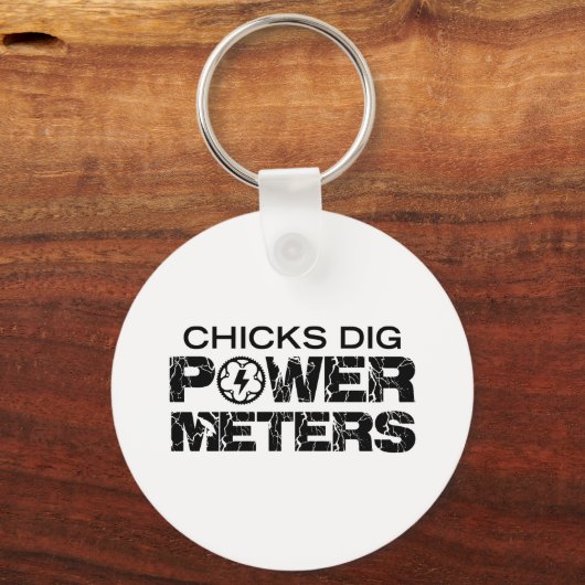 Chicks Dig Power Meters Sleutelhanger (Voorkant)
