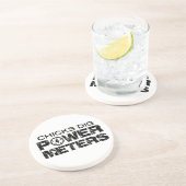 Chicks Dig Power Meters Zandsteen Onderzetter (Zijkant)