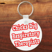 Chicks Dig Respiratory Therapists Sleutelhanger (Voorkant)