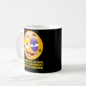 "CHICKS DIG SCARS" grappige emoji Koffiemok (Voorkant links)