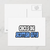 Chicks Dig Schotse jongens Briefkaart (Voorkant / Achterkant)