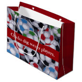 Chicks Dig Soccer-spelers Groot Cadeauzakje (Voorkant Gekanteld)