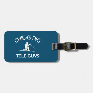 Chicks Dig Tele-jongens Bagagelabel