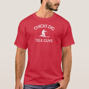 Chicks Dig Tele-jongens T-shirt
