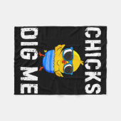 Chicks Gig Me Peuter Happy Easter Egg Hunting Boy Fleece Deken (Voorkant (Horizontaal))