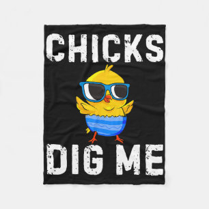 Chicks Gig Me Peuter Happy Easter Egg Hunting Boy Fleece Deken