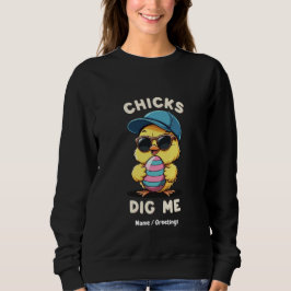 Chicks Graaf Me Happy Paasdag Grappig Kinder Cadea Trui