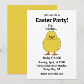 Chicks Ik ben Lucky Baby Chick Kaart (Voorkant / Achterkant)