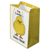 Chicks Ik ben Lucky Baby Chick Medium Cadeauzakje (Achterkant Gekanteld)