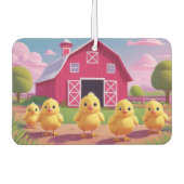 Chicks in Barnyard Happy Spring  Luchtverfrisser (Voorkant)