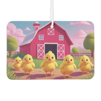 Chicks in Barnyard Happy Spring  Luchtverfrisser