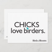 Chicks Love Birders Briefkaart (Voorkant / Achterkant)