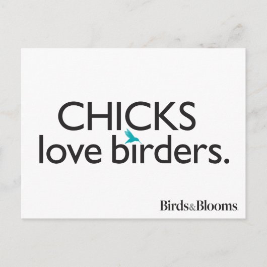 Chicks Love Birders Briefkaart (Voorkant)