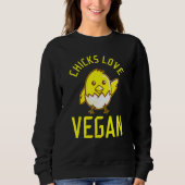 Chicks Love Vegan Trui (Voorkant)