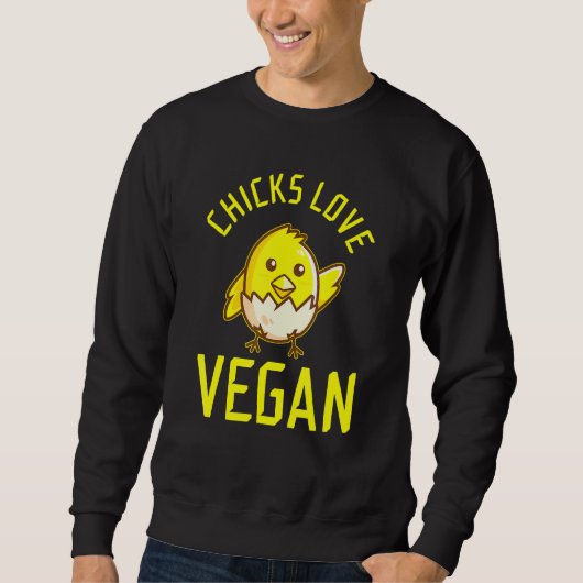 Chicks Love Vegan Trui (Voorkant)