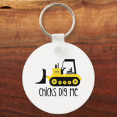 Chicks Me Dig Sleutelhanger (Voorkant)