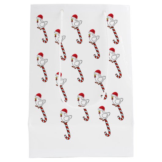 Chicks Merry kerstcadeautassen Medium Cadeauzakje (Achterkant)