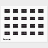 Chicks Regel op zwart Ronde Sticker (Vel)