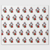 Chicks Rock Silkie Chicken Wrapping Paper Cadeaupapier (Vlak)