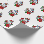 Chicks Rock Silkie Chicken Wrapping Paper Cadeaupapier (Hoek)