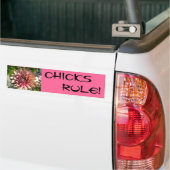 CHICKS, RULE! BUMPERSTICKER (Op Truck)