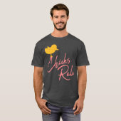 Chicks Rule schattig vogelcadeau T-shirt (Voorkant volledig)