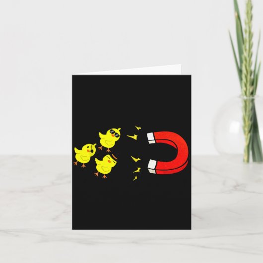 Chicks With Magnet Funny Halloween Chick Magnet Va Kaart (Voorkant)