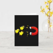 Chicks With Magnet Funny Halloween Chick Magnet Va Kaart (Gele Bloem)