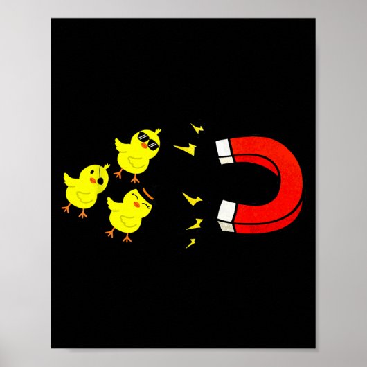 Chicks With Magnet Funny Halloween Chick Magnet Va Poster (Voorkant)