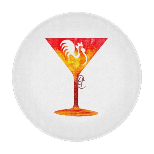 Chicktini Martini Art Snijplank (Voorkant)