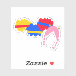 Chicky, Cha-Cha, Boom-Boom, Lya-Lya Sticker