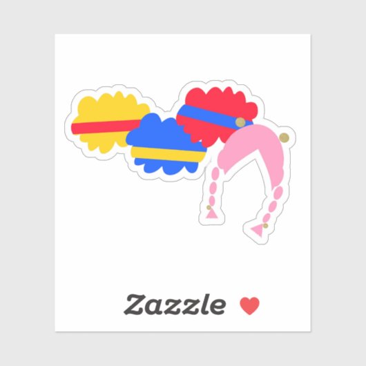 Chicky, Cha-Cha, Boom-Boom, Lya-Lya Sticker (Vel)